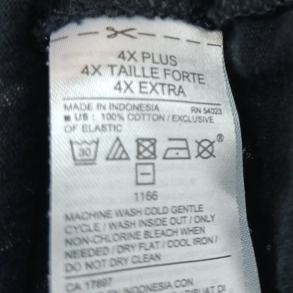 #216 3/$18 - Old Navy Black/White Long Sleeve Top Size 4X - Picture 5 of 6